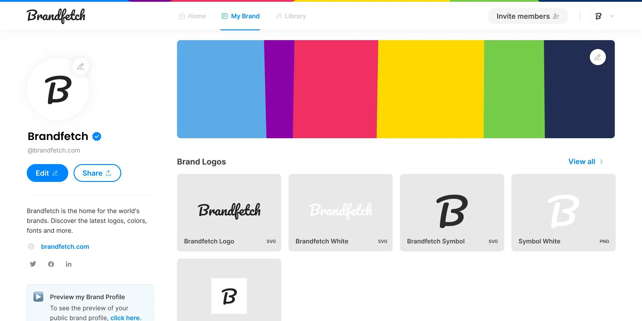 Brandfetch Brand Library